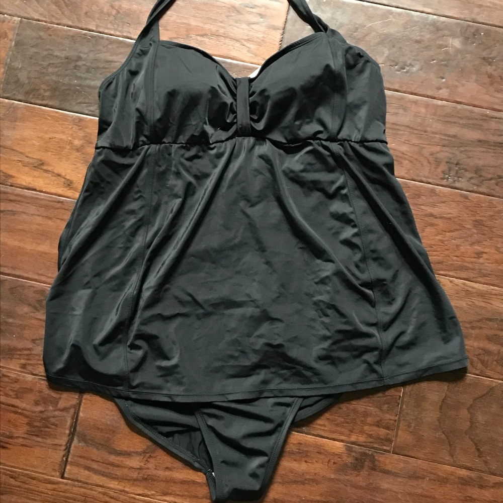 Motherhood Maternity One Piece Black Bathing Suite